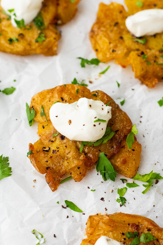 Air Fryer Smashed Potatoes - Exclusive