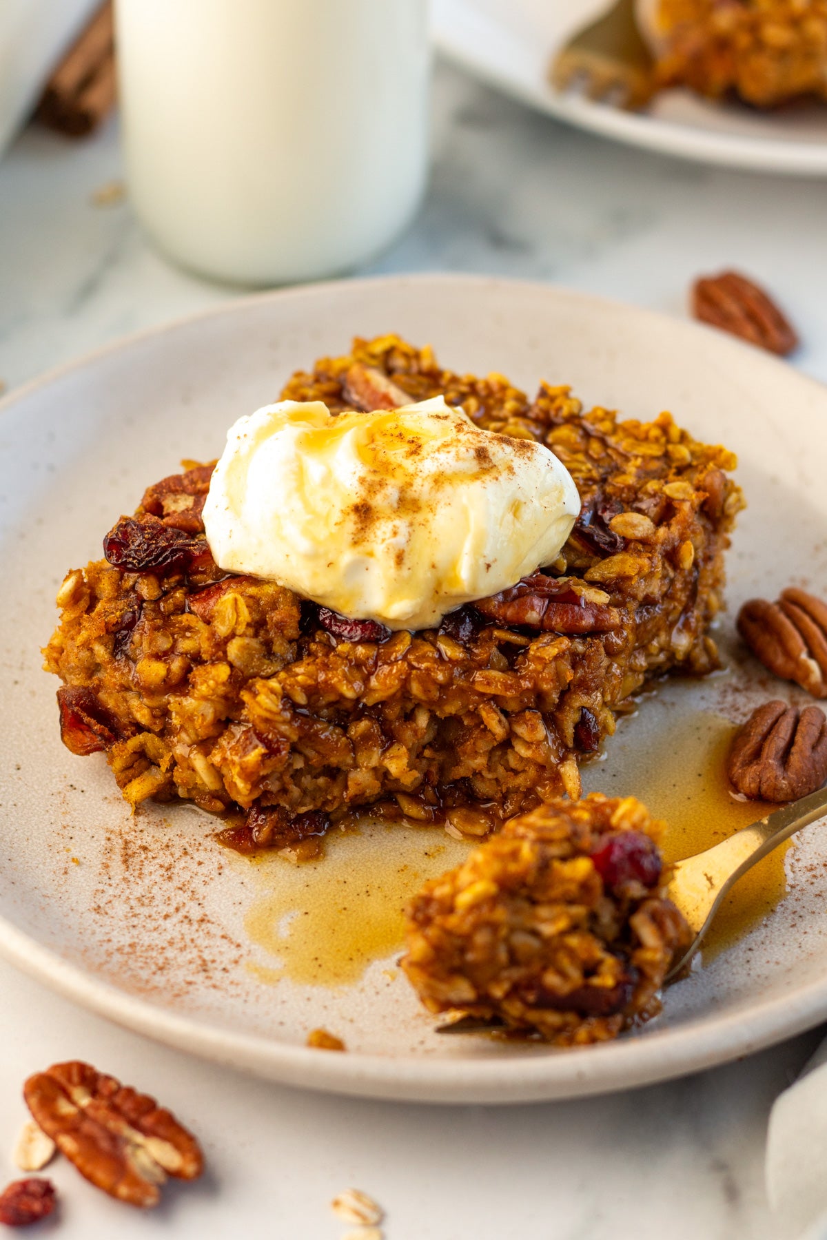 Pumpkin Baked Oatmeal - Exclusive (VIDEO)